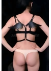Kanatlı Şık Ve Seksi Deri Harness - Brf642