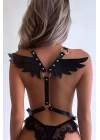 Kanatlı Şık Ve Seksi Deri Harness - Brf642