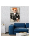 Kanvas Tablo Mustafa Kemal Atatürk   (Çok Şık)