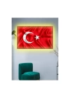 Kanvas Tablo Türk Bayrağı (Al Bayrak) Led Işıklı
