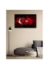 Kanvas Tablo Türk Bayrağı (Kırmızı Beyaz)