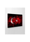 Kanvas Tablo Türk Bayrağı (Kırmızı Beyaz) Led Işıklı