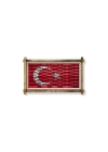 Kanvas Türk Bayrağı Led Işıklı Rustik Tablo