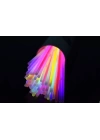 Karanlıkta Yanan Parlayan Fosforlu Glow Stick Çubuk Bileklik 50 Adet
