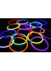 Karanlıkta Yanan Parlayan Fosforlu Glow Stick Çubuk Bileklik 50 Adet