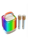 Karaoke Bluetooth Hoparlör Aggıy Ag-s7 Kablosuz Mikrofonlu Rgb Led Parti Işıklı