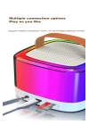 Karaoke Bluetooth Hoparlör Aggıy Ag-s7 Kablosuz Mikrofonlu Rgb Led Parti Işıklı