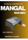 Katlanabilir Mangal - Portatif Katlanabilir Kamp Ve Piknik Mangalı 1 Mm Kalınlık