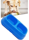 Kedi - Köpek Mama Ve Su Kabı 2 Bölmeli  Büyük Boy