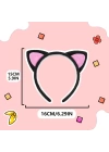 Kedi Kulak Taç Etek Kuyruk Ve Papyon 4 Lü Set Çocuk Pembe