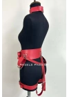 Kelepçeli Şık Deri Harness Takım, Kadın Fantezi Giyim - Brf869