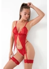 Kibele Kırmızı Jartiyer Takım-1051