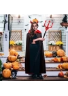 Kırmızı Renk Halloween Cadılar Bayramı Çatal 107 Cm