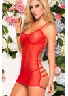 Kırmızı Seksi Fantezi Gecelik Tm8063