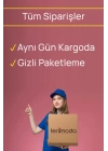 Kırmızı Transparan Jartiyerli Gecelik Tm1105