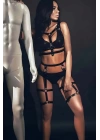 Kışkırtıcı Deri Jartiyer Harness Takım - Brf384