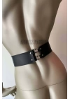 Klipsli Deri Korse Harness - Deri Korse Elbise - Brf594