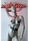 Klipsli Deri Korse Harness - Deri Korse Elbise - Brf594
