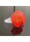 Kristal Tasarımlı Led Glow Işıklı 3 Modlu Kırmızı Yüzük 3.5 x 5 cm