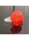 Kristal Tasarımlı Led Glow Işıklı 3 Modlu Kırmızı Yüzük 3.5 X 5 Cm