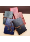 Küçük Boy Pusula Baskılı Deri Defter