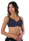 Lacivert  Emay 167 B Tül Push Up Toparlayıcı Sütyen