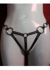 Lastik Tanga Harness - Seksi Harness Külot - Erotik Lastik Harness İç Çamaşırı - Brf572