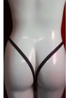 Lastik Tanga Harness - Seksi Harness Külot - Erotik Lastik Harness İç Çamaşırı - Brf572