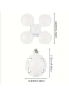 Led Futbol Ufo Ampul E27 28w 360 Derece Katlanır Lamba Ac 220v Lamba Led Spot Işık Beyaz Glop Led