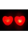 Led Işıklı Kırmızı Kalp Gece Lambası