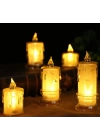 Led Işıklı Mum 11 Cm Gün Işığı 12 Li MZ235-57