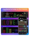 Led Panel Cama Yapışan Telefon Kontrollü Led Ekran Panel 16*64 Led Sayısı