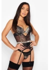 Leopar Detaylı Fantezi Jartiyer 8351