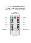 Lw-7 300 Ledli 10 Sarkıt Perde Led Işık, 8 Modlu Uzaktan Kumandalı, 3x3 Metre Peri Telli Led