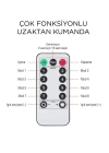 Lw-7 300 Ledli 10 Sarkıt Perde Led Işık, 8 Modlu Uzaktan Kumandalı, 3x3 Metre Peri Telli Led
