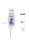 Lw-7 300 Ledli 10 Sarkıt Perde Led Işık, 8 Modlu Uzaktan Kumandalı, 3x3 Metre Peri Telli Led