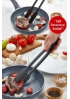 Maşa - 220 Dereceye Kadar Dayanıklı Yanmaz - Yapışmaz Plastik Izgara Maşası 30 Cm