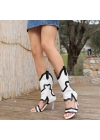 Merliya Beyaz Cilt Desenli Bootie
