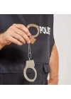 Metal Malzemeden İmal Anahtarlı Oyuncak Polis Kelepçesi