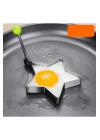 Metalik Yıldız Şeklinde Metal Omlet Yumurta Ve Krep Kalıpları