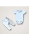 Minik Sincap Nakışlı %100 Cotton Antibakteriyel 10lu Zıbın Takımı Hastane Çıkışı