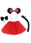 Minnie Mouse Kostüm Seti Etek Taç Kuyruk Papyon Gösteri Seti