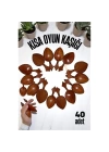 ModaCar Kısa Oyun Kaşığı Halk Oyunu Kaşığı - Kına Kaşığı Kısa Saplı Zeybek Oyun Kaşığı 40 ADET