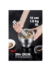 DKTT XL 13 CM Sarımsak Ezici Sarımsak Havanı 304 Paslanmaz Çelik
