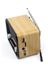 Nostalji Radyo Nns Ns-1537bt Şarjlı Fm Radyo Bluetooth Usb Aux Tf