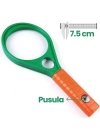 Optik Cam El Büyüteç 65mm 6x 4x Pusulalı Çocuklar Ve Yetişkinler Mg89075