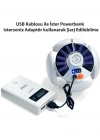 P-038 Solar Güneş Enerji Ve Usb Sarjli 5 Kanatlı