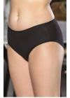 Pamuklu Yüksek Bel Slip Külot Siyah (brf2966)