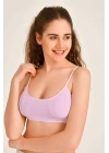 Pedli İp Askılı Pembe Büstiyer