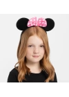 Pembe Fiyonklu Minnie Mouse Tacı Mini Kulak